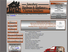 Tablet Screenshot of jamesburghardwareandappliance.com